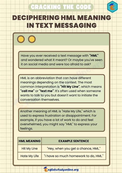 hml meaning text|hml definition.